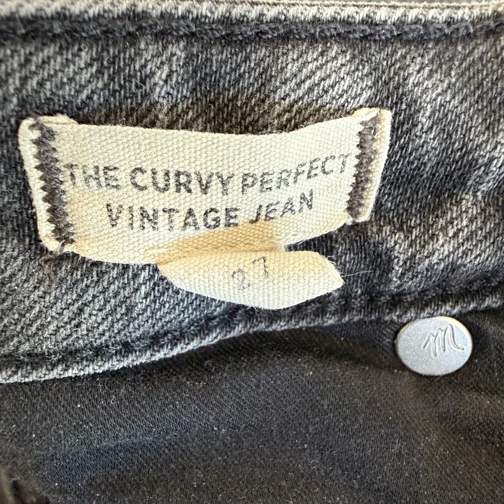 Madewell Charcoal Curvy Perfect Vintage Jean 27